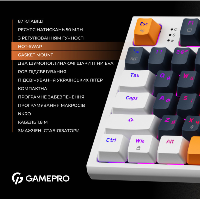 Клавиатура Gamepro MK180W