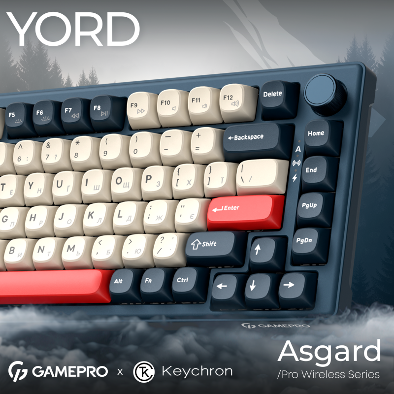 Клавиатура GamePro Asgard Yord Blue (MK266BL)