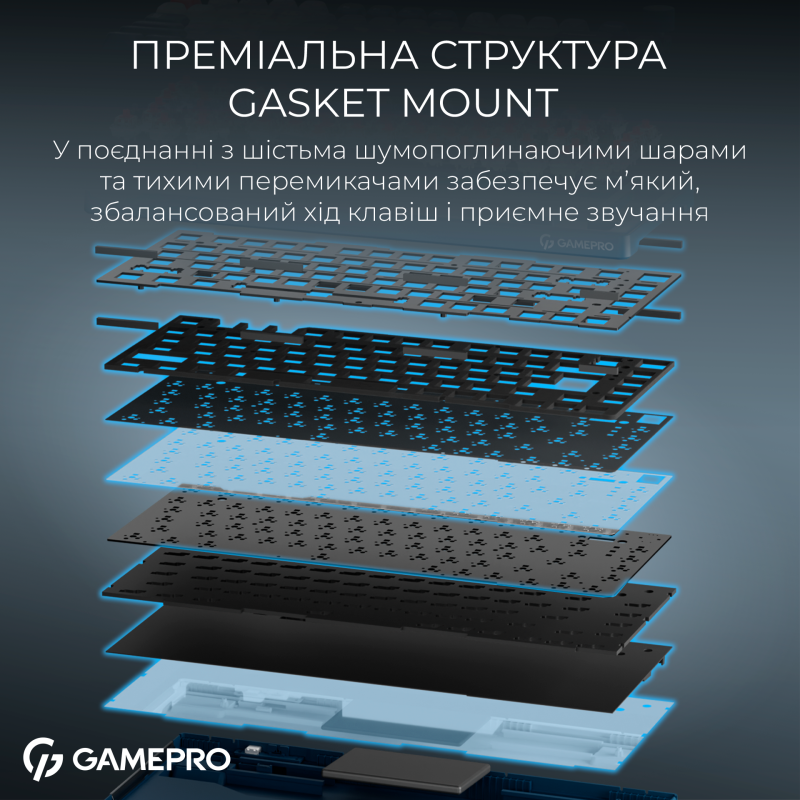 Клавиатура GamePro Asgard Yord Blue (MK266BL)