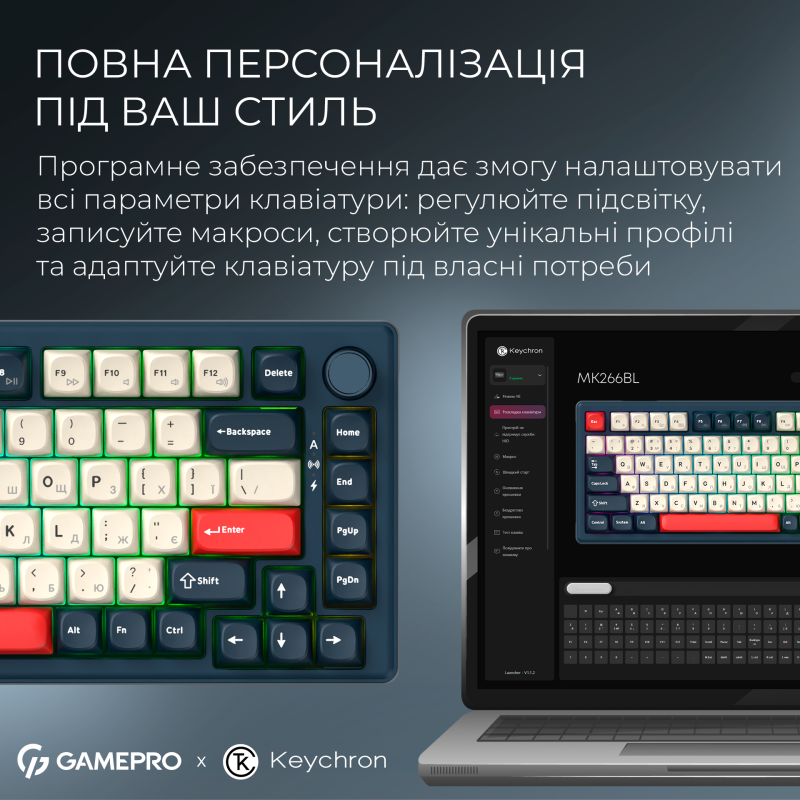 Клавиатура GamePro Asgard Yord Blue (MK266BL)