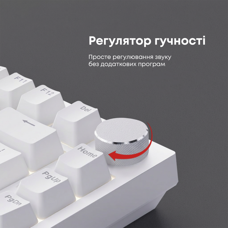 Клавіатура Ajazz AK820 Red Switch White (AK820-RW)