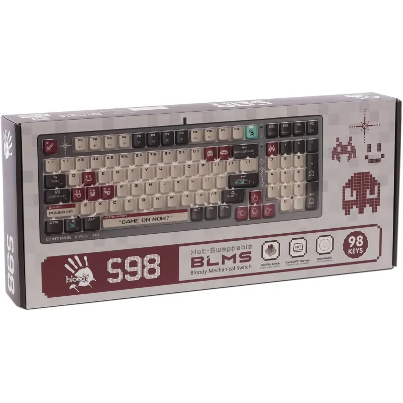 Клавиатура Bloody S98 (Pixels Red)