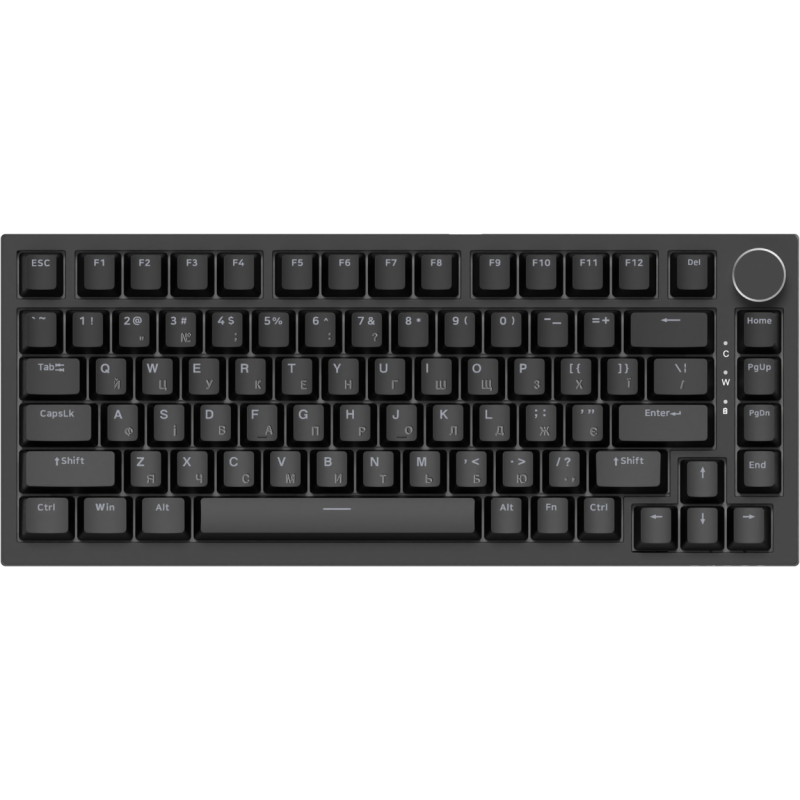 Клавіатура Ajazz AK820 Red Switch Black (AK820-RB)