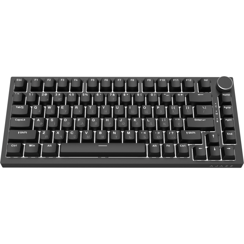 Клавіатура Ajazz AK820 Red Switch Black (AK820-RB)