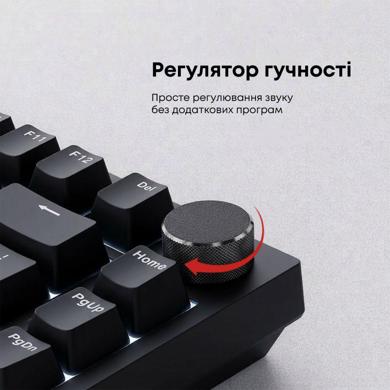 Клавіатура Ajazz AK820 Red Switch Black (AK820-RB)
