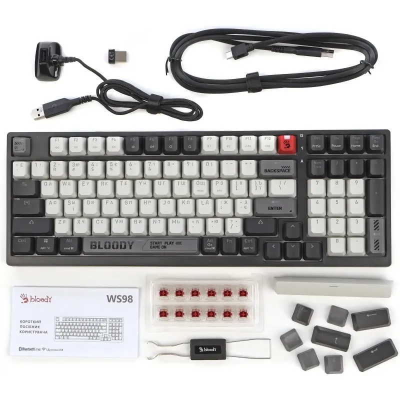 Клавіатура Bloody WS98 Bloody (Grey)