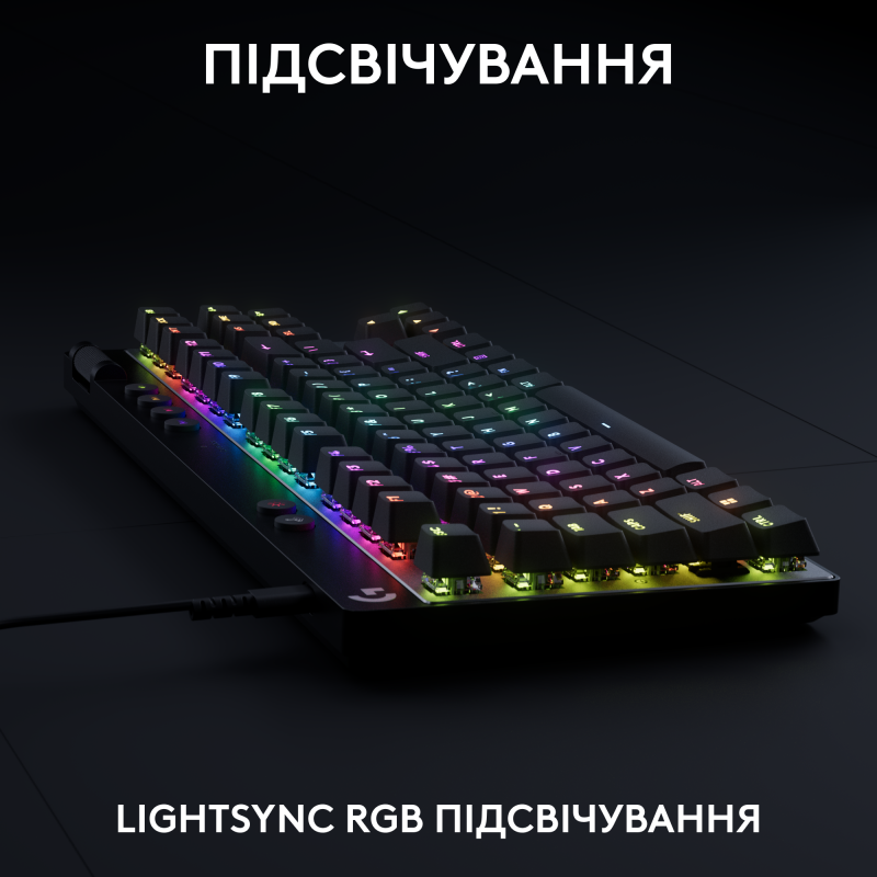 Клавіатура Logitech G Pro X TKL Rapid Linear Black (920-013233)