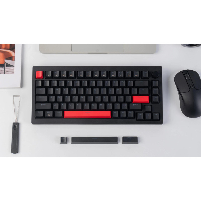 Клавіатура Lemokey X4 84Key Keychron Brown QMK/VIA Hot-Swap RGB ENG/UKR USB Black (X4-H3-UA)
