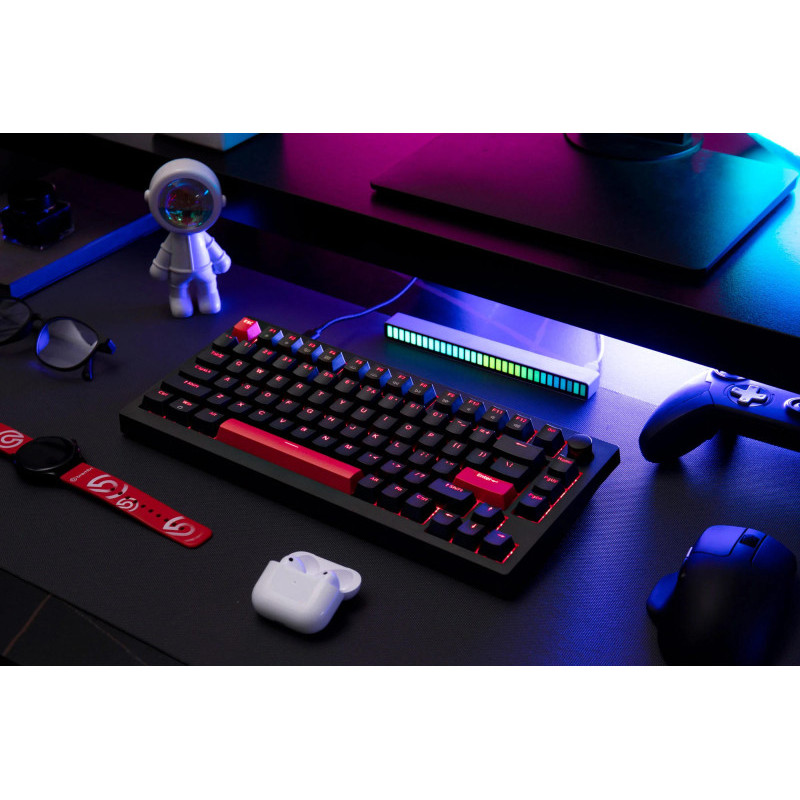 Клавіатура Lemokey X4 84Key Keychron Brown QMK/VIA Hot-Swap RGB ENG/UKR USB Black (X4-H3-UA)