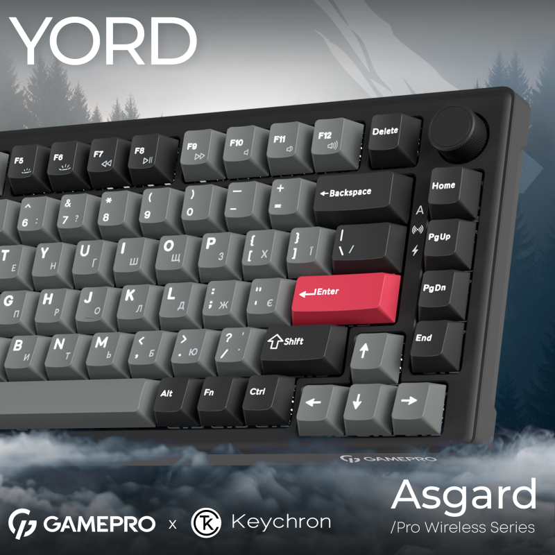 Клавиатура GamePro Asgard Yord Black (MK266BK)