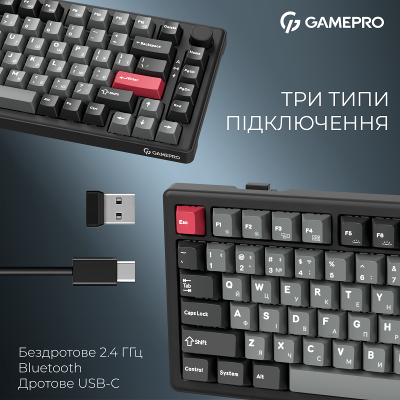 Клавиатура GamePro Asgard Yord Black (MK266BK)