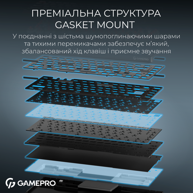 Клавиатура GamePro Asgard Yord Black (MK266BK)