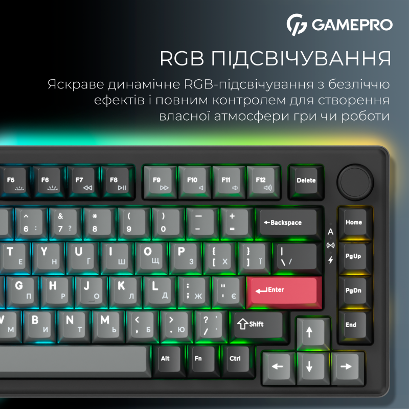 Клавиатура GamePro Asgard Yord Black (MK266BK)