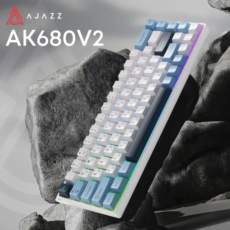 Клавиатура Ajazz AK680 V2 Ice Island Magnetic Switch (AK680-V2-I-GB)