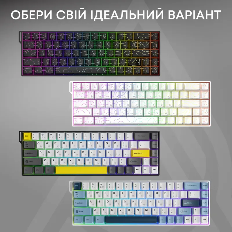Клавиатура Ajazz AK680 V2 Ice Island Magnetic Switch (AK680-V2-I-GB)