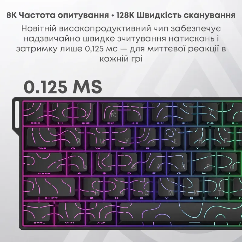 Клавиатура Ajazz AK680 V2 Ice Island Magnetic Switch (AK680-V2-I-GB)