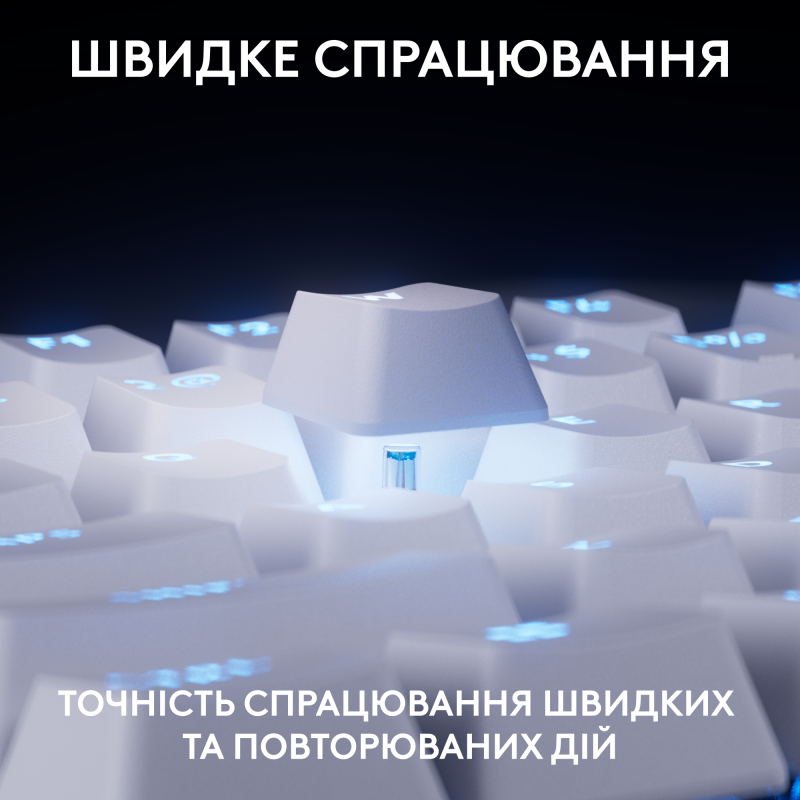 Клавиатура Logitech G Pro X TKL Rapid Linear White (920-013242)