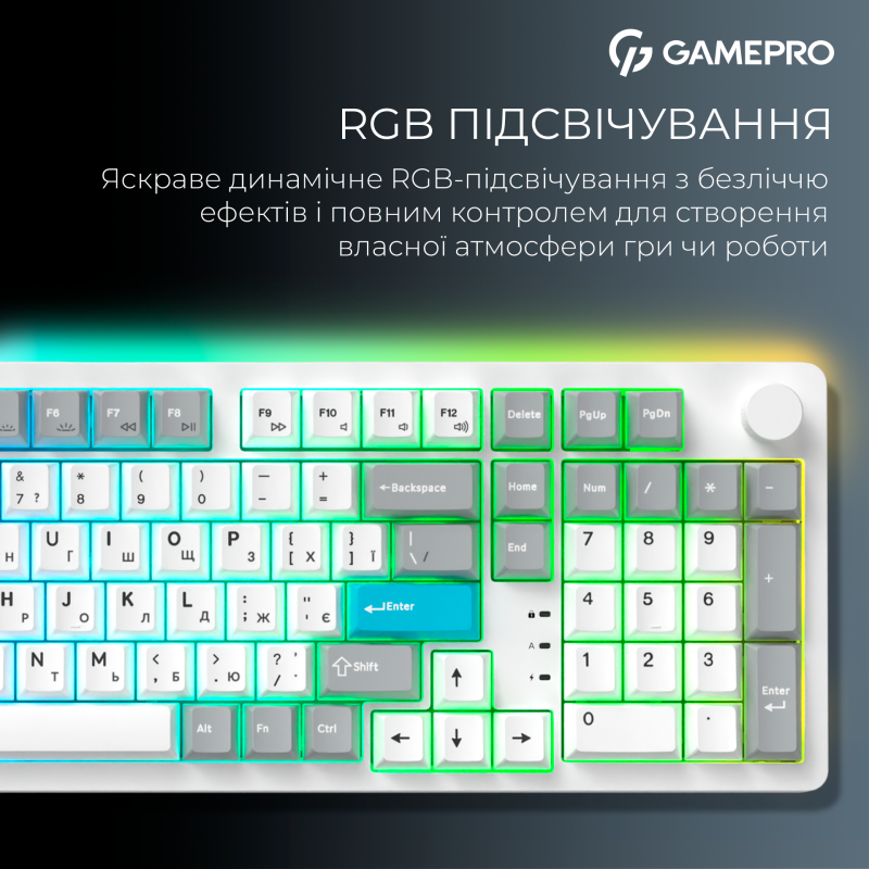 Клавиатура GamePro Asgard Drakkar White (MK305WH)