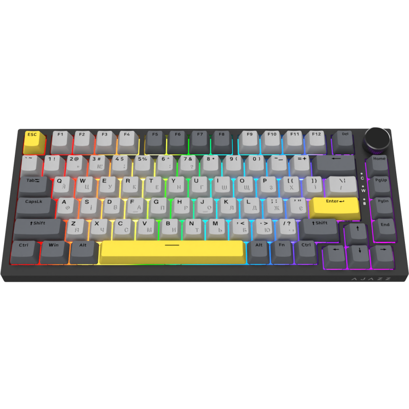 Клавіатура Ajazz AK820 Sea Salt Switch Black (AK820-SS-BGY)