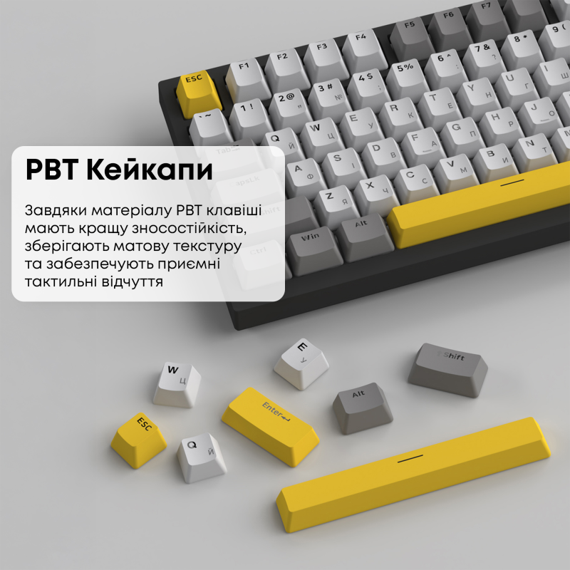 Клавіатура Ajazz AK820 Sea Salt Switch Black (AK820-SS-BGY)