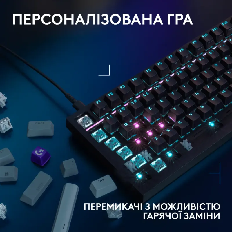 Клавиатура Logitech G316 X TKL USB UA Black (920-014205)