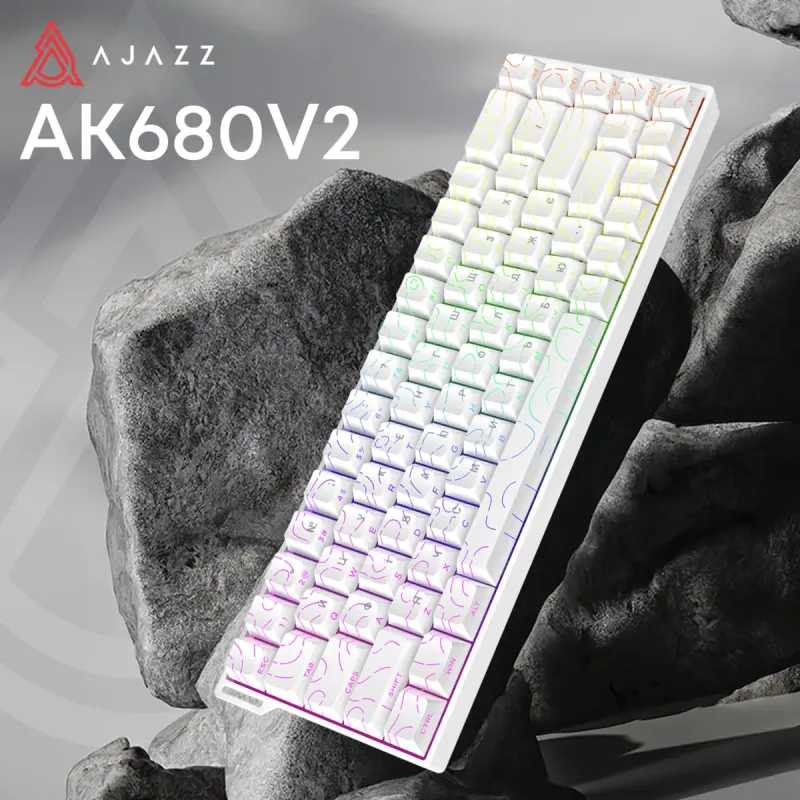 Клавиатура Ajazz AK680 V2 Ice Island Magnetic Switch (AK680-V2-I-S-W)