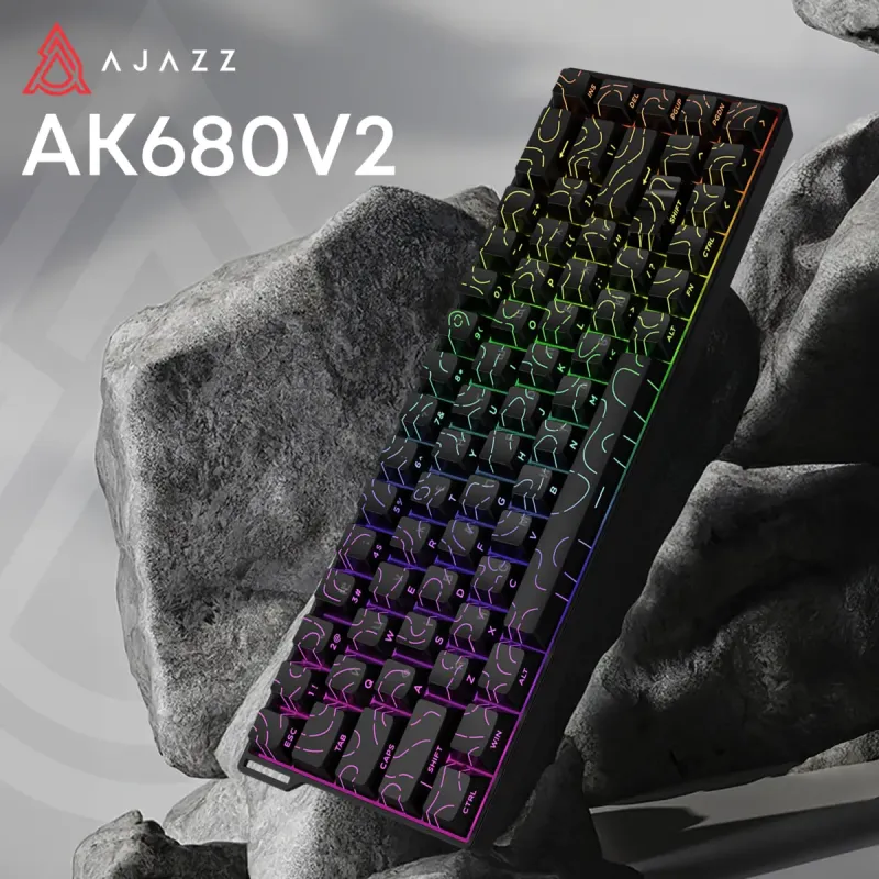 Клавіатура Ajazz AK680 V2 Ice Island Magnetic Switch (AK680-V2-ISB)
