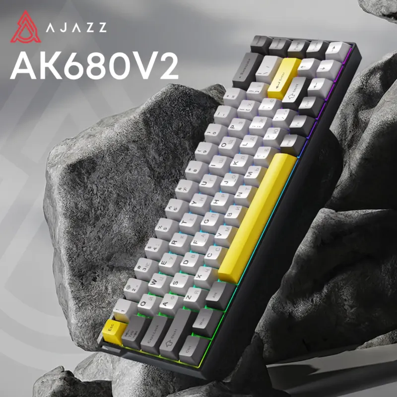 Клавиатура Ajazz AK680 V2 Ice Island Magnetic Switch (AK680-V2-I-BGY)