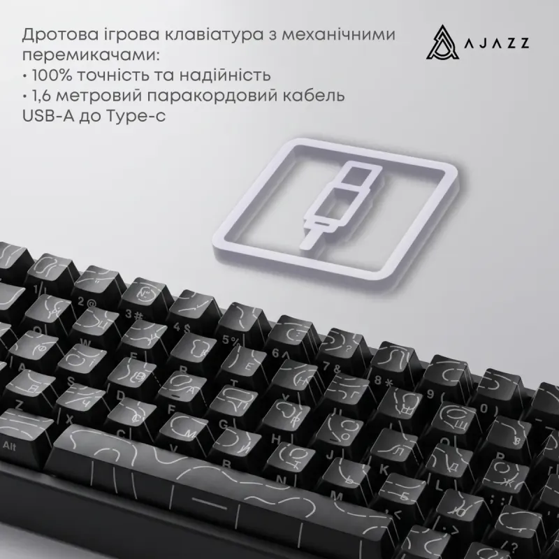 Клавиатура Ajazz AK680 V2 Ice Island Magnetic Switch (AK680-V2-I-BGY)