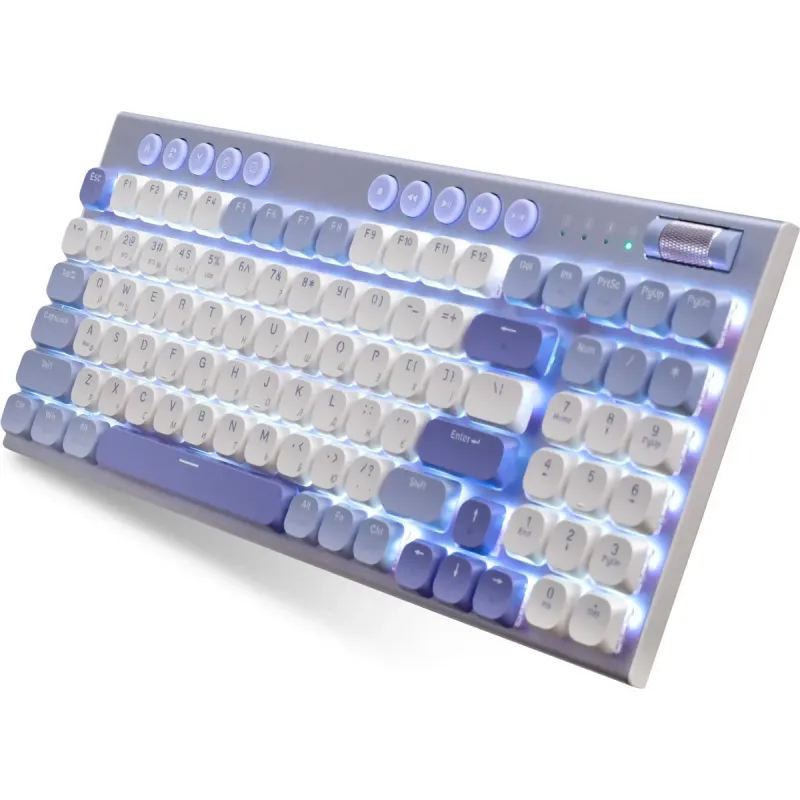 Клавиатура Thunderobot K96 Tri-mode Red Switch UA Purple (6932066308223)