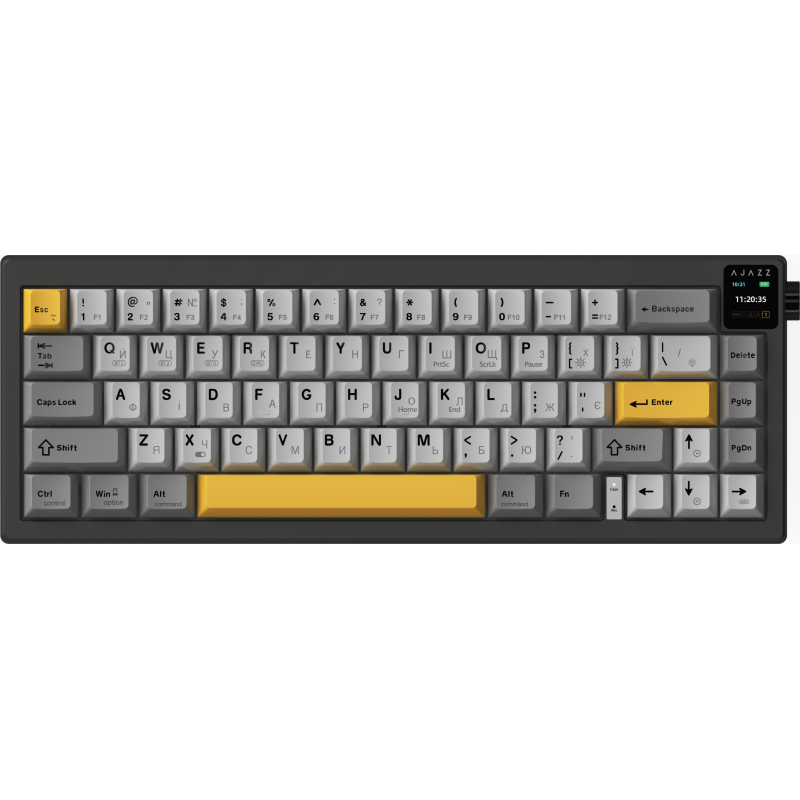 Клавиатура Ajazz AK650 Flying Fish Switch Black (AK650-FF-BGY)