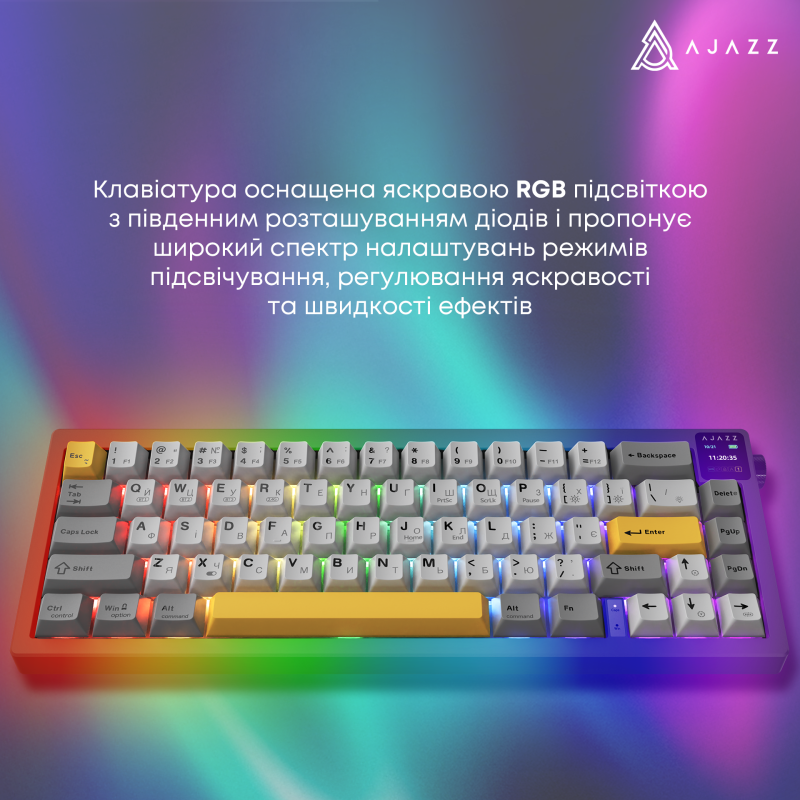 Клавиатура Ajazz AK650 Flying Fish Switch Black (AK650-FF-BGY)