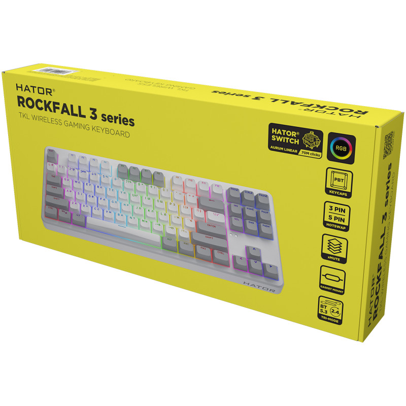 HATOR Rockfall 3 TKL White (HTK851UA)