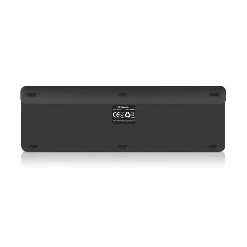 Клавиатура REAL-EL RK-737W Wireless/Bluetooth Black/Grey (EL123100060)