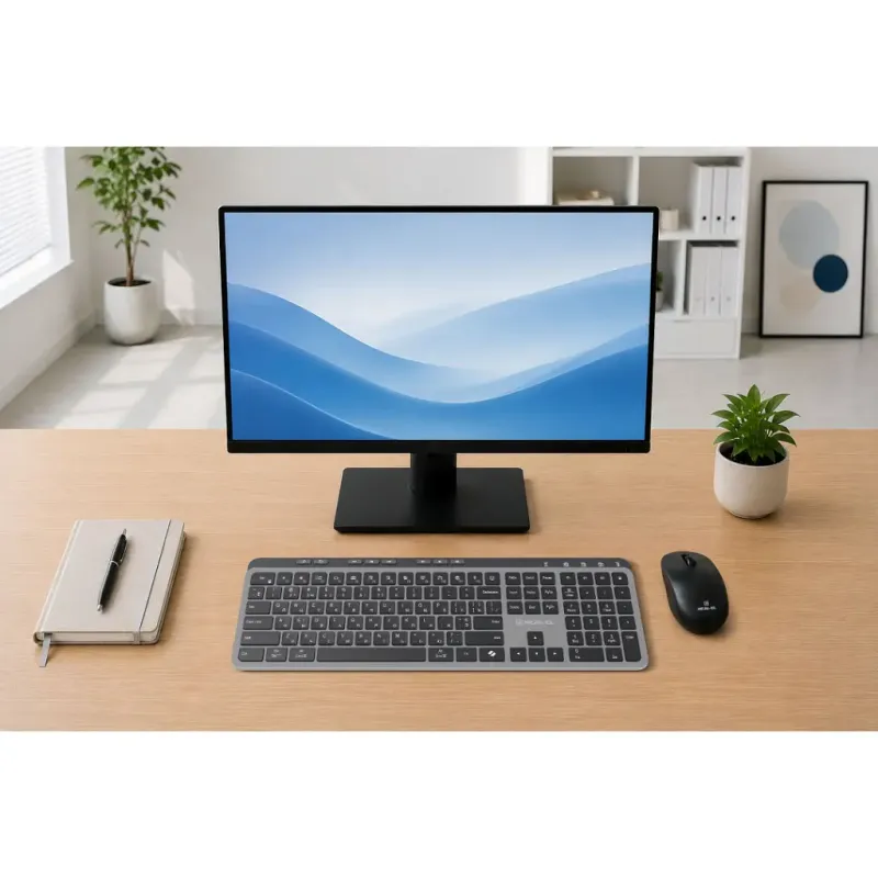 Клавиатура REAL-EL RK-737W Wireless/Bluetooth Black/Grey (EL123100060)
