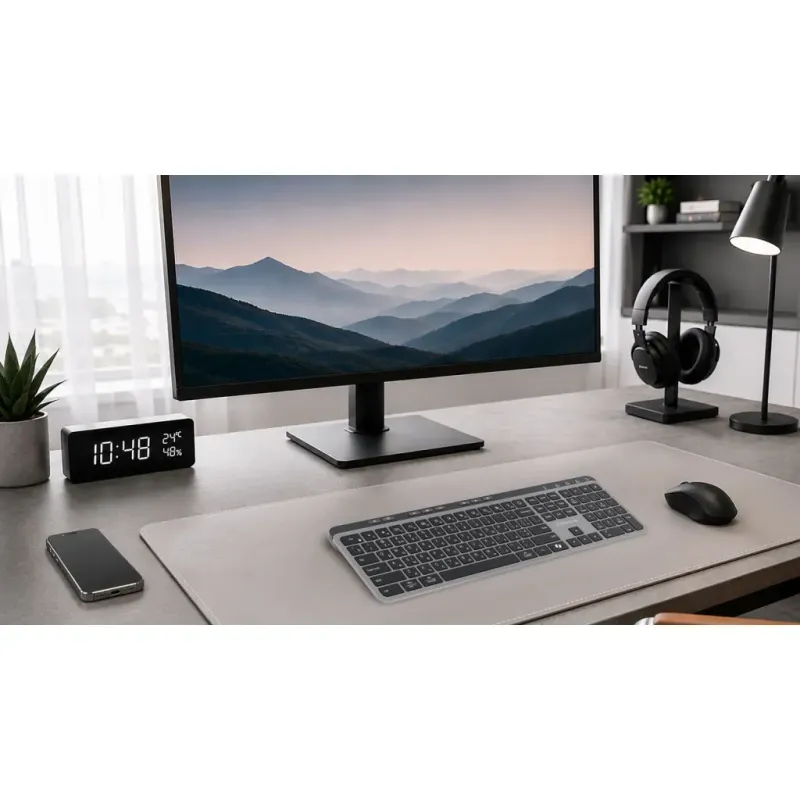 Клавиатура REAL-EL RK-737W Wireless/Bluetooth Black/Grey (EL123100060)