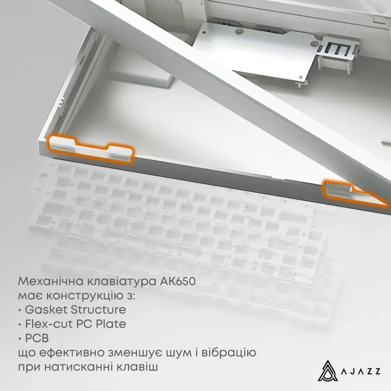 Клавиатура Ajazz AK650 Flying Fish Switch Purple (AK650-FF-PWB)