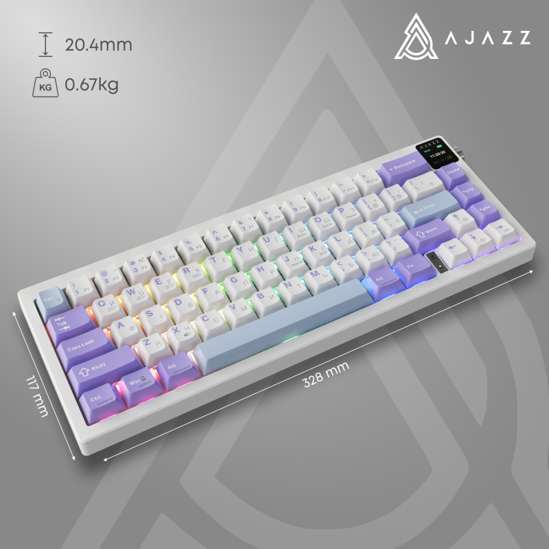Клавиатура Ajazz AK650 Flying Fish Switch Purple (AK650-FF-PWB)