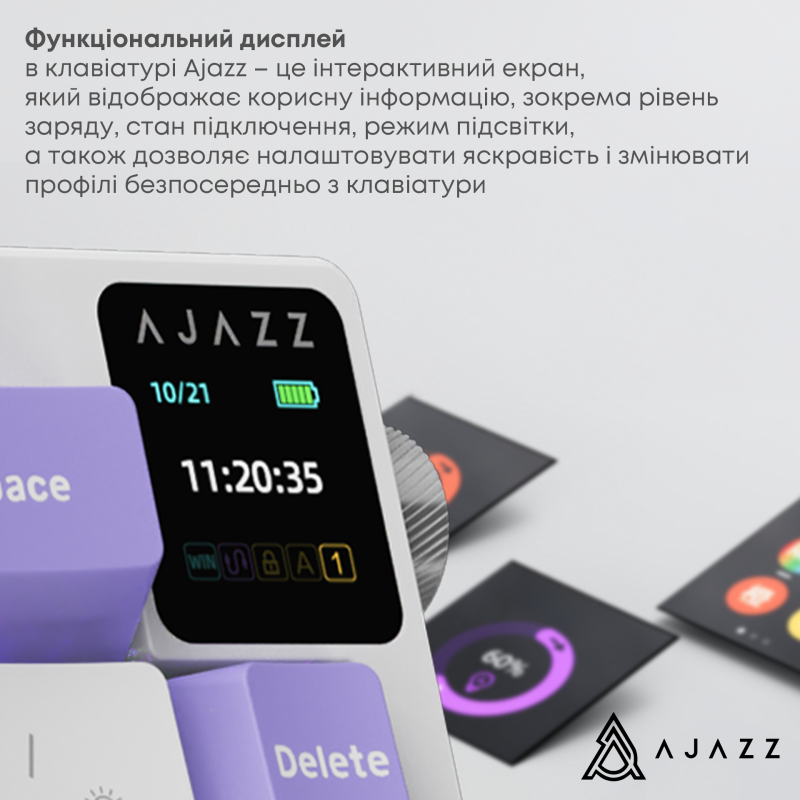 Клавиатура Ajazz AK650 Flying Fish Switch Purple (AK650-FF-PWB)
