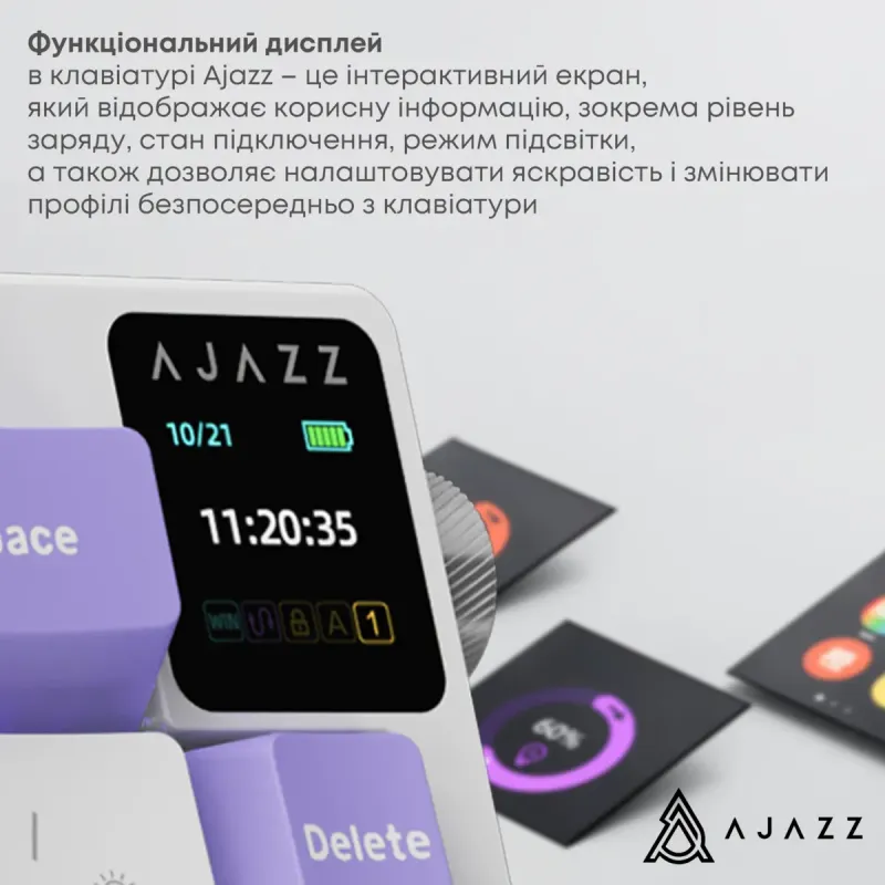 Клавиатура Ajazz AK650 Flying Fish Switch Purple (AK650-FF-PWB)