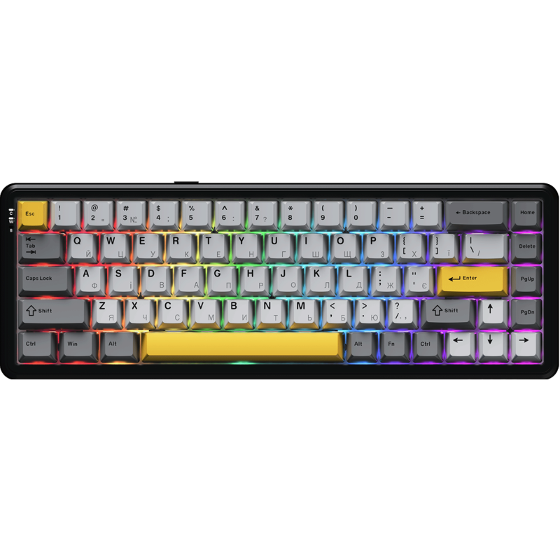 Клавиатура Ajazz AK680 MAX Magnetic Switch RGB USB Black (AK680-M-BGY-AW)