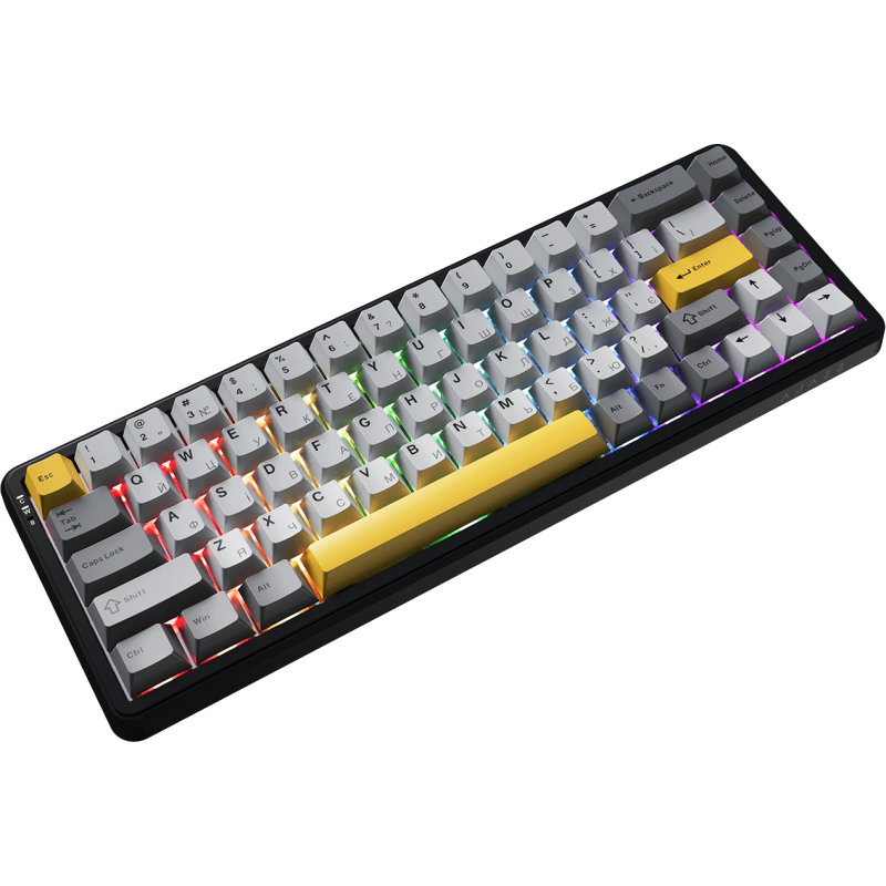 Клавиатура Ajazz AK680 MAX Magnetic Switch RGB USB Black (AK680-M-BGY-AW)
