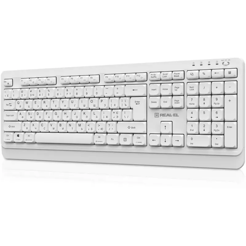 Клавиатура REAL-EL RK-761W White (EL123100059)
