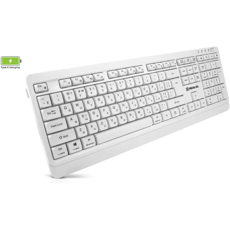 Клавиатура REAL-EL RK-761W White (EL123100059)