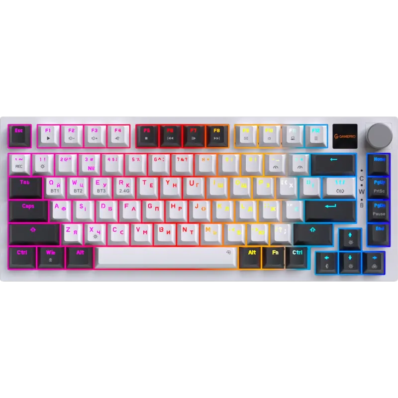 Клавіатура GamePro MK160D Pro QLAB Sakura Switch White