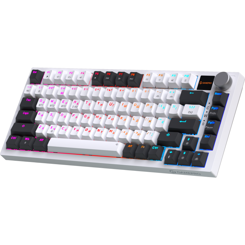 Клавіатура GamePro MK160D Pro QLAB Sakura Switch White
