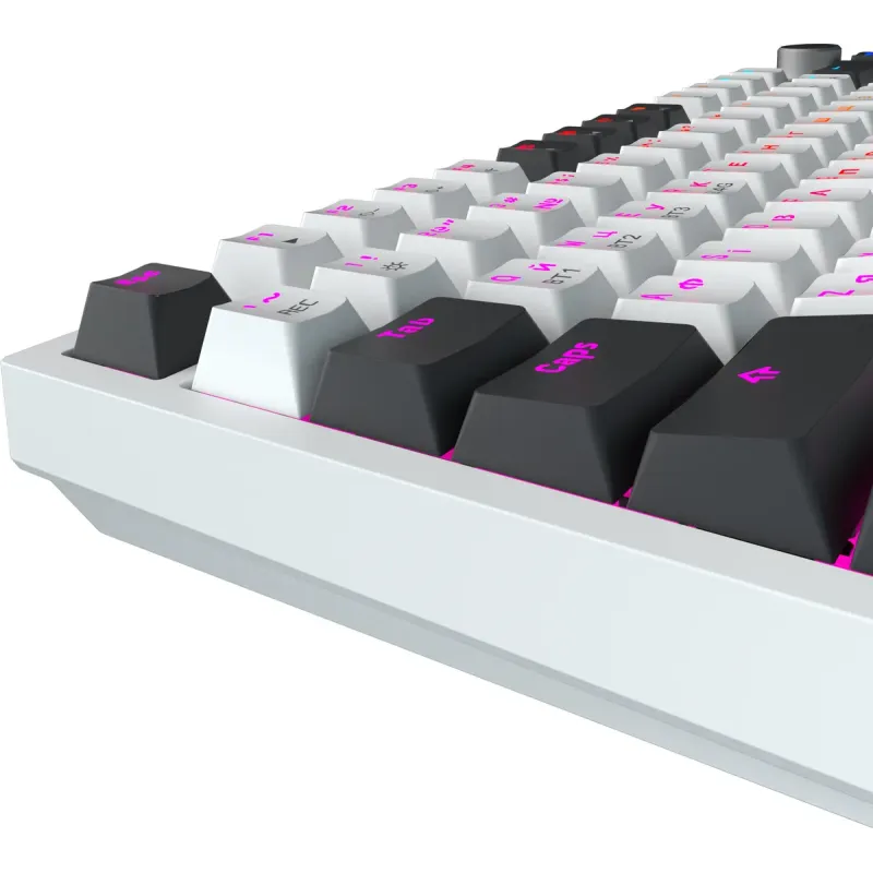 Клавіатура GamePro MK160D Pro QLAB Sakura Switch White