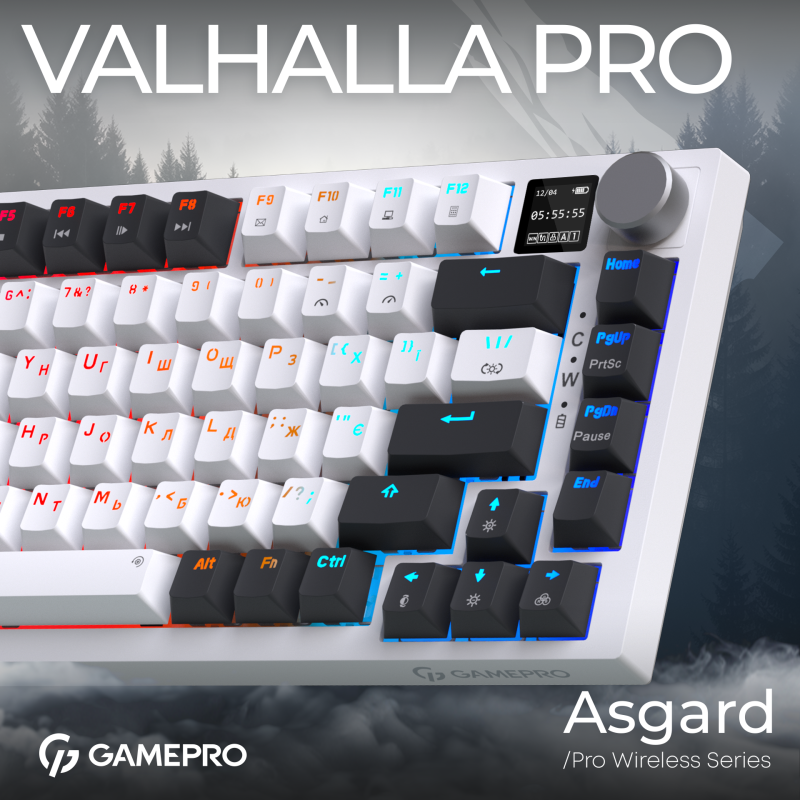 Клавіатура GamePro MK160D Pro QLAB Sakura Switch White