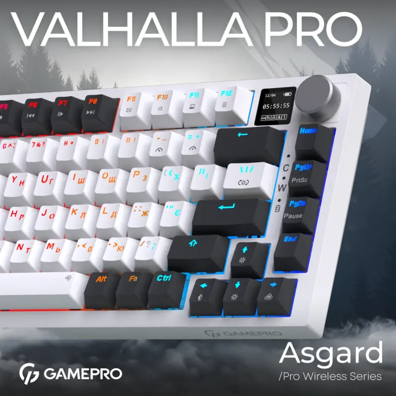 Клавіатура GamePro MK160D Pro QLAB Sakura Switch White