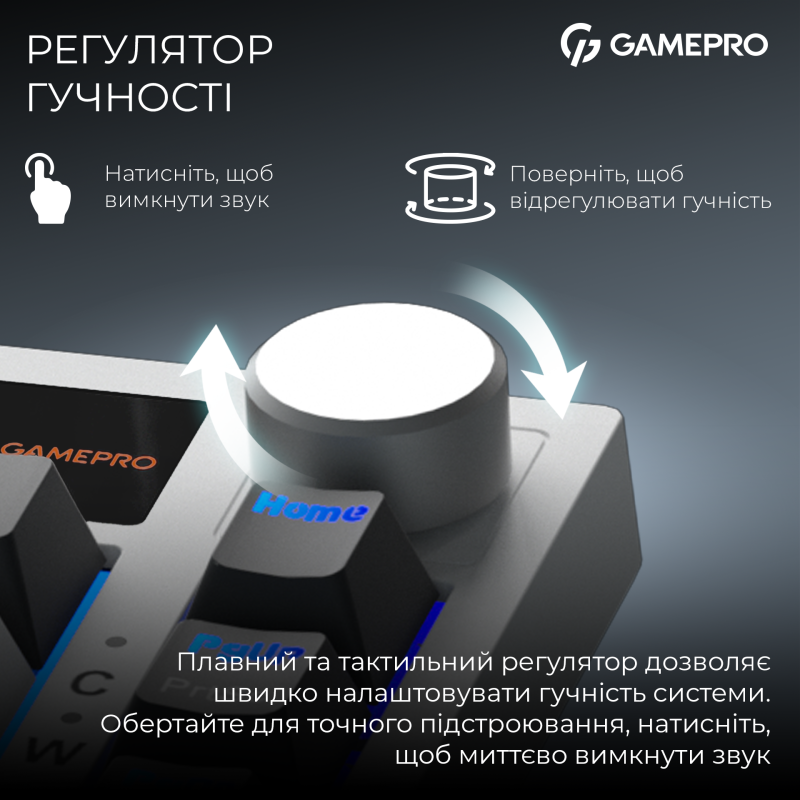 Клавіатура GamePro MK160D Pro QLAB Sakura Switch White